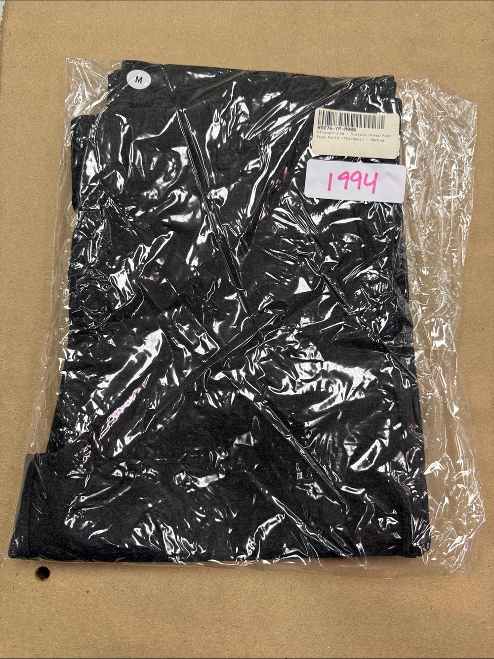 New Betabrand Charcoal Straight Classic Dress Pant Yoga Pants Medium